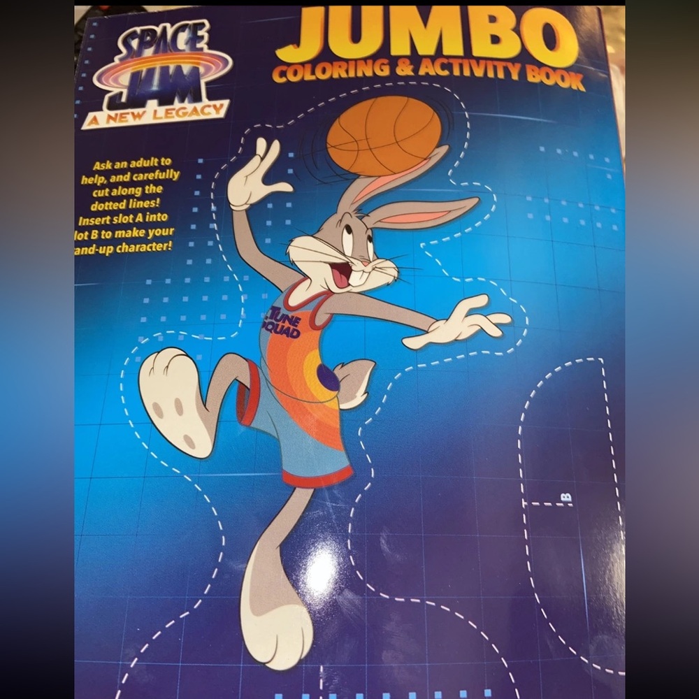 Space Jam a New Legacy With Lebron James JUMBO COLORING & ACTIVITY BOOK - Picture 2 of 3